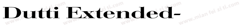 Dutti Extended字体转换